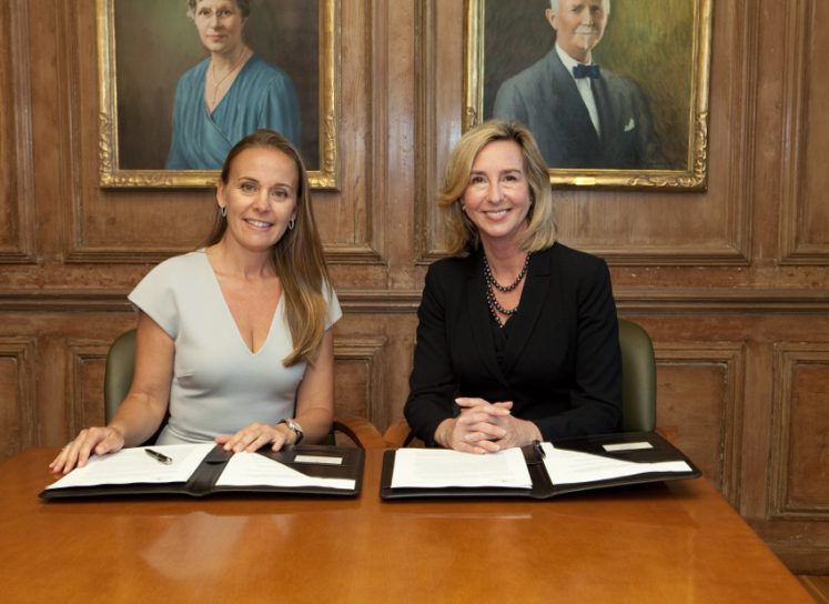 Babson Signing with Dona Bertarelli and Kerry Healey
